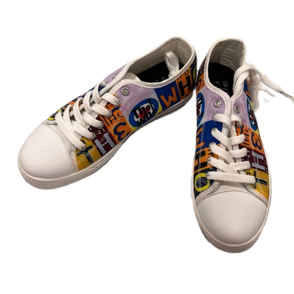 NWOT The Who Band License Plate Canvas Sneakers